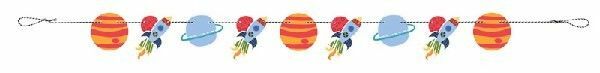 Outer Space Cutout Party Banner 5ft