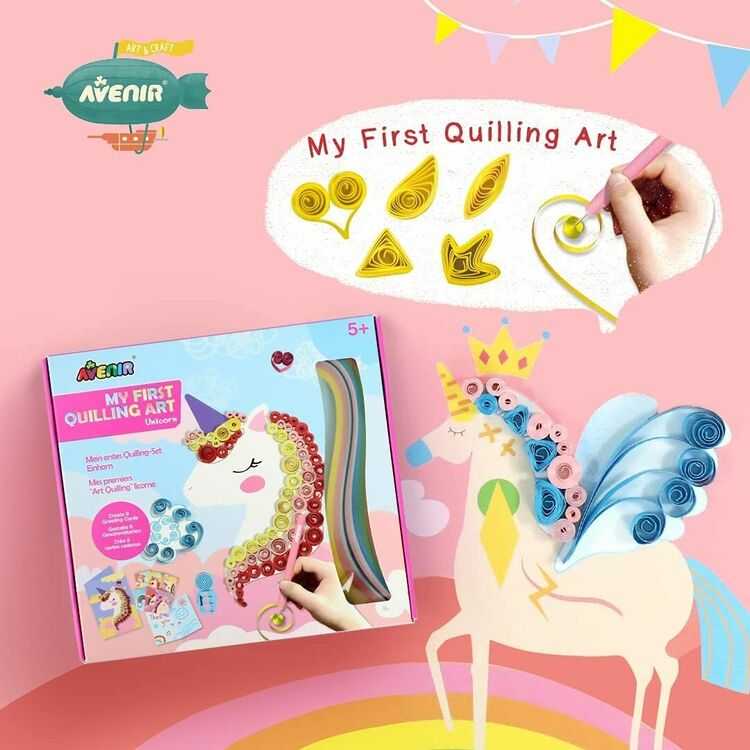 Avenir My First Quilling Art Kit - Unicorn