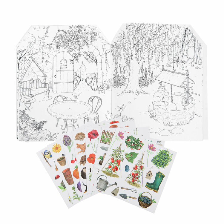 Moulin Roty Gardener Colouring and Sticker Book