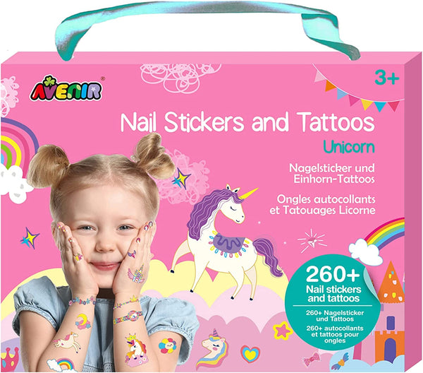 Avenir Nail Stickers and Tattoos - Unicorn