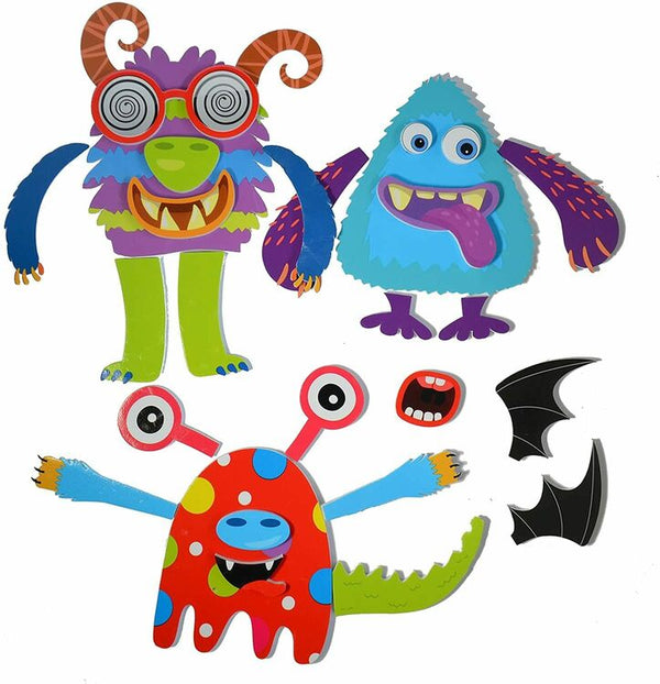 Buddy & Barney Bath Time Stickers - Silly Monsters