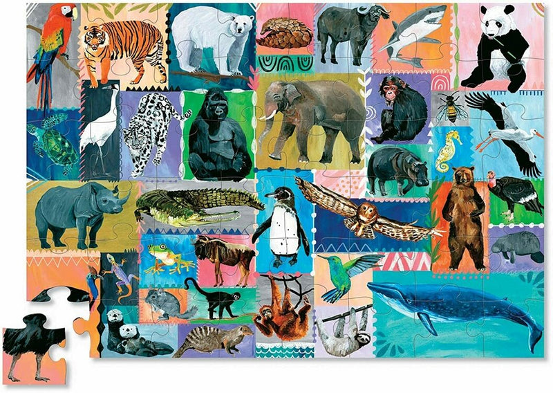 Crocodile Creek Memory Game and Puzzle - Endangered Animals