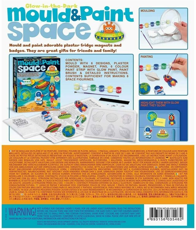 4M Mould & Paint Kit - Glow in the Dark Space