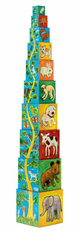Djeco Stacking Cubes - My Animal Friends