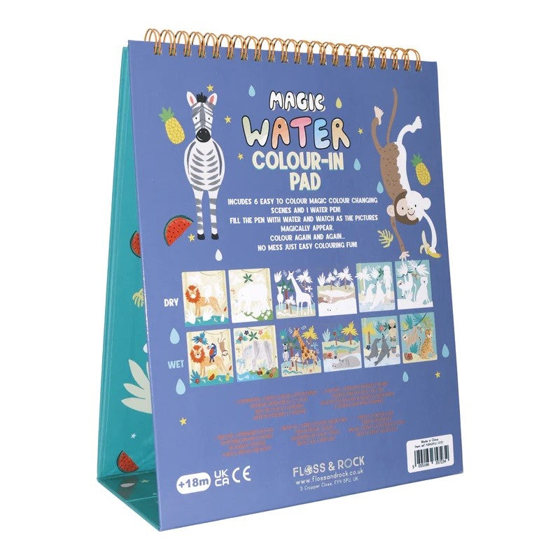 Floss & Rock Magic Colour Changing Watercard Easel and Pen - Jungle