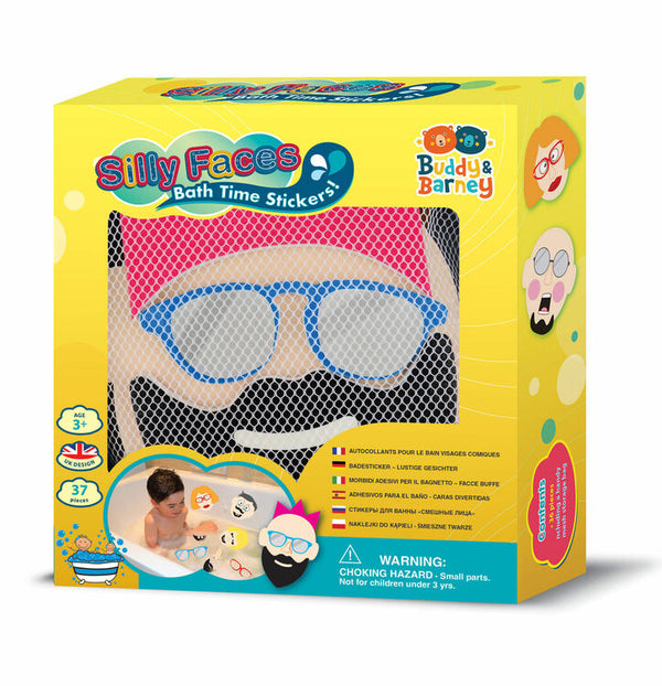 Buddy & Barney Bath Time Stickers - Silly Faces