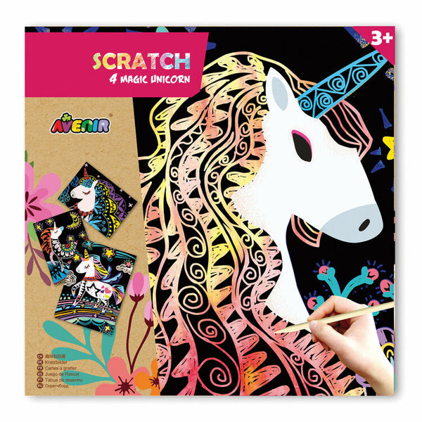 Avenir Scratch Art Set - Magic Unicorns