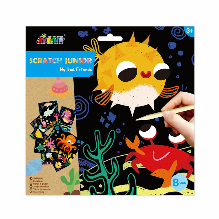 Avenir Scratch Junior Art Set - My Sea Friends