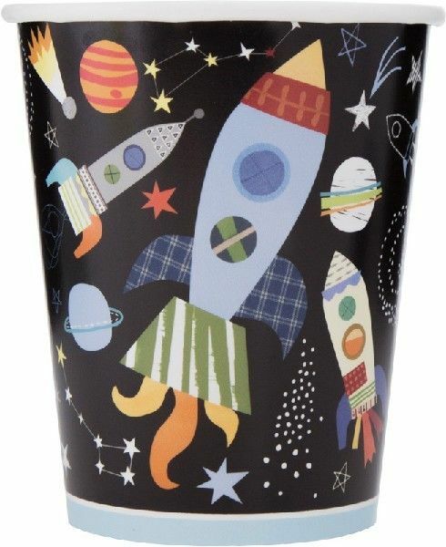 Outer Space Paper Cups (Pack of 8)