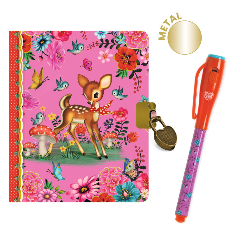 Djeco Small Secret Notebook with Magic Pen - Fiona