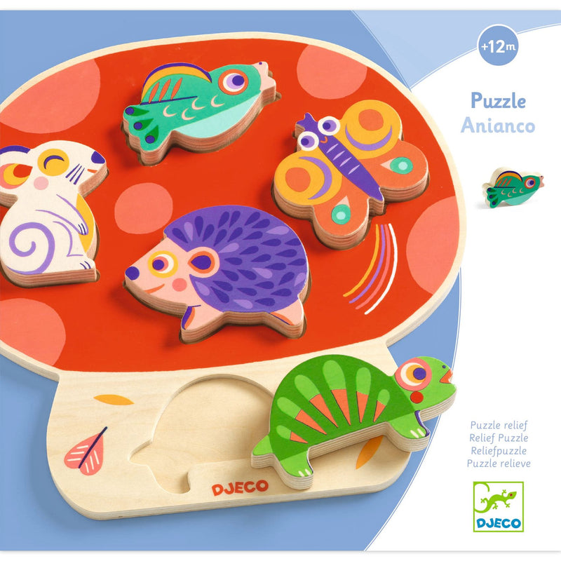 Djeco Relief Wooden Puzzle - Anianco
