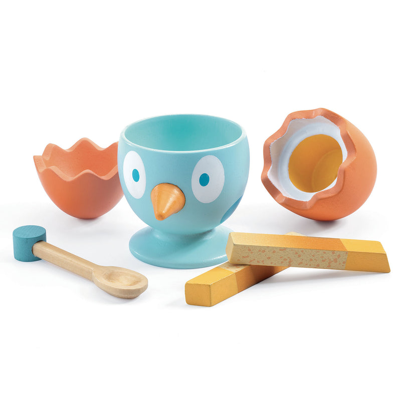 Djeco Role Play Wooden Coco Egg Set