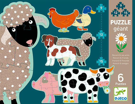 Djeco Giant Jigsaw Puzzles - Honore & Friends