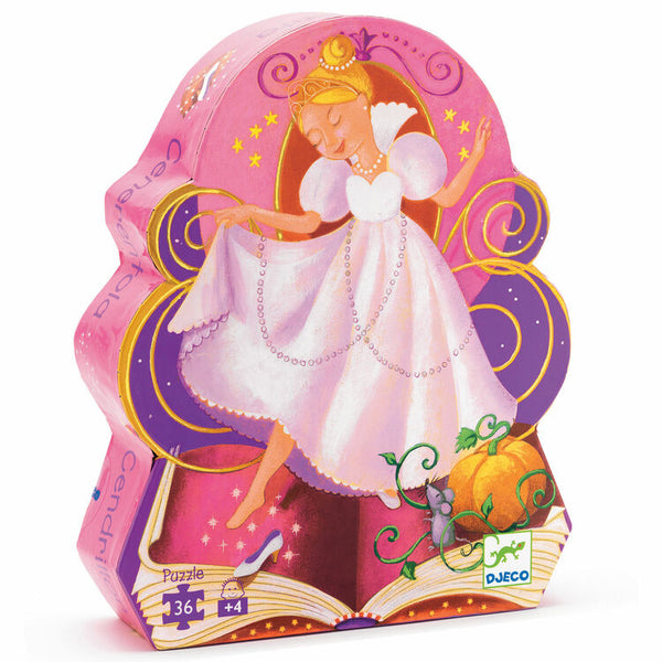 Djeco Silhouette Puzzle 36 Piece - Cinderella