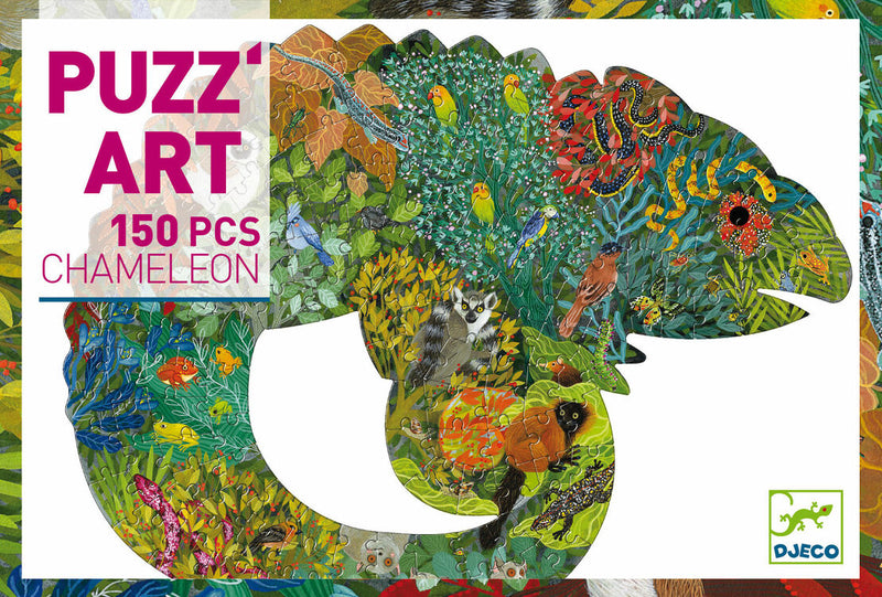 Djeco Puzzart 150 Piece Puzzle - Chameleon