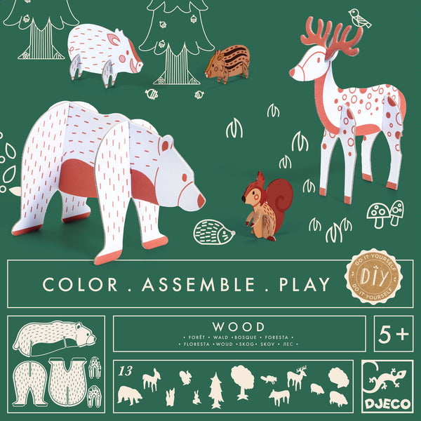 Djeco Colour Assemble Play - Wood