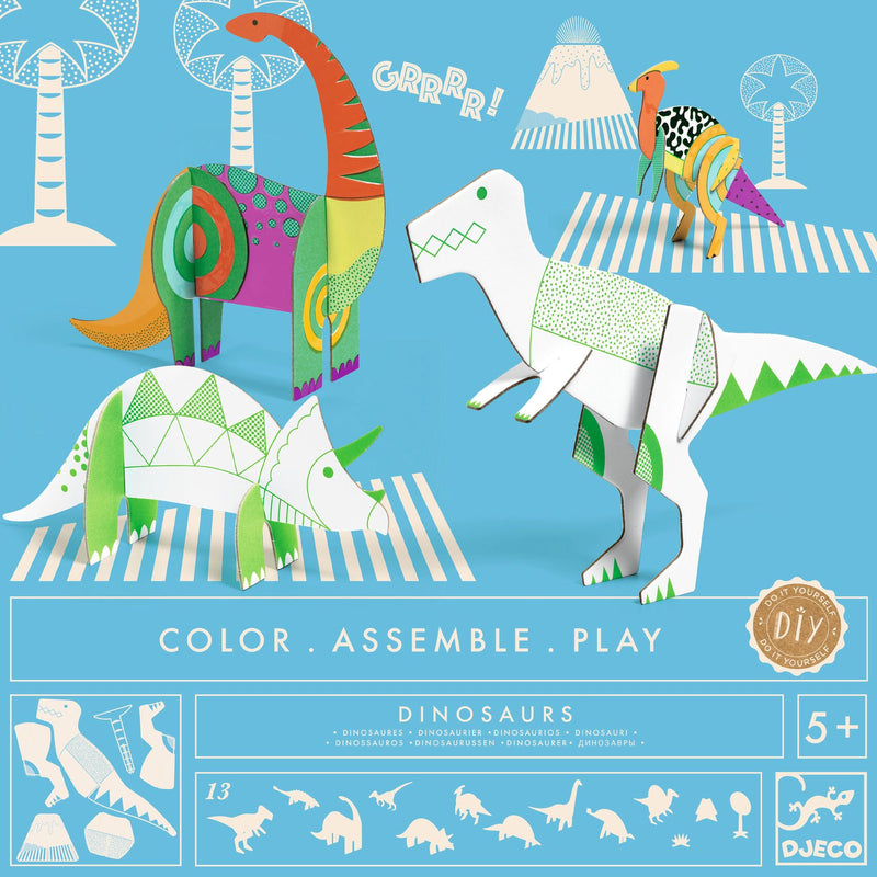 Djeco Colour Assemble Play - Dinosaurs