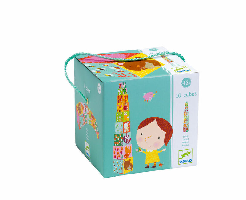 Djeco Stacking Cubes - Forest Animal