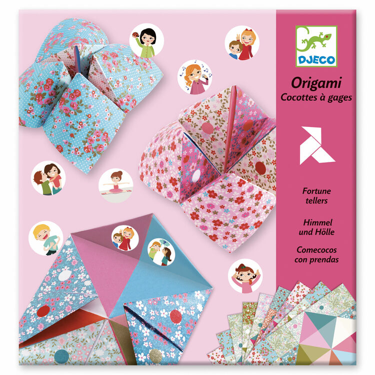 Djeco Origami Kit - Pink Flower Fortune Teller