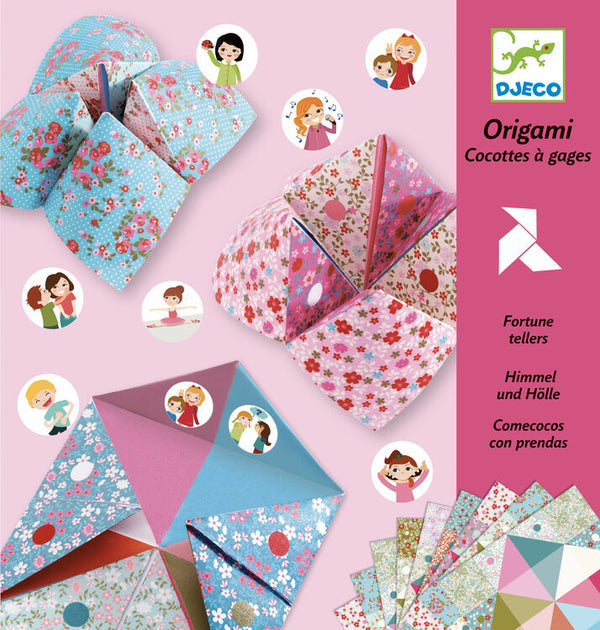 Djeco Origami Kit - Pink Flower Fortune Teller