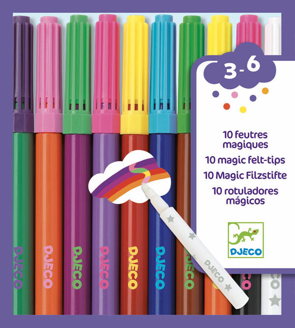 Djeco 10 Magic Felt Tip Pens