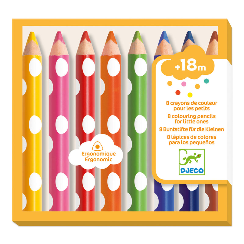 Djeco 8 Colouring Pencils for Younger Children