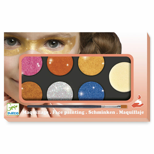 Djeco Face Painting Kit - Metallic Colours
