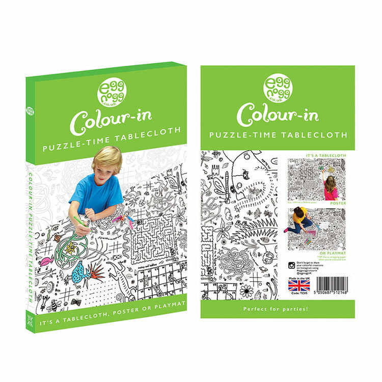 Eggnogg Colour In Giant Poster / Tablecloth - Puzzle Time
