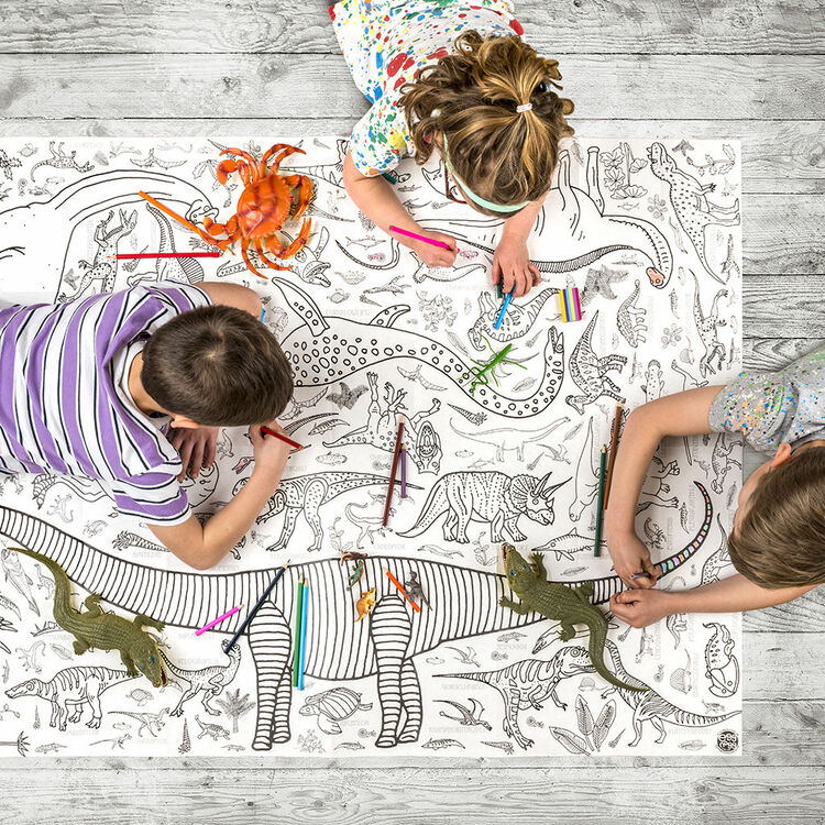 Eggnogg Colour In Giant Poster / Tablecloth - Dinosaurs