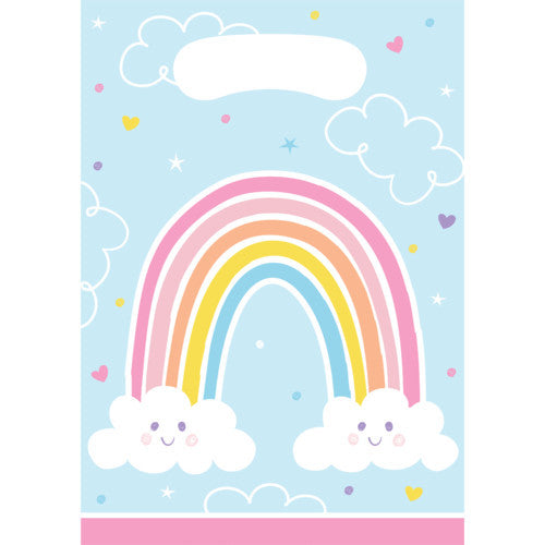 Happy Rainbow Party Bags (Pack of 8)