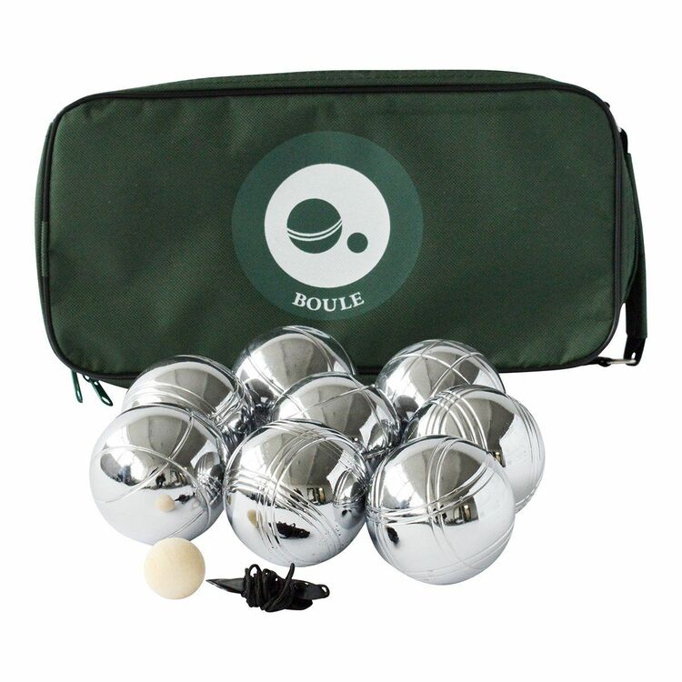 Steel Plated Boule Set in Canvas Bag (Set of 8)