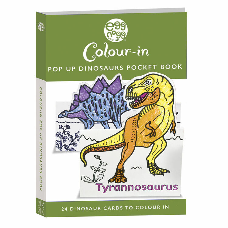Eggnogg Colour in Card Book - Pop up Dinosaurs