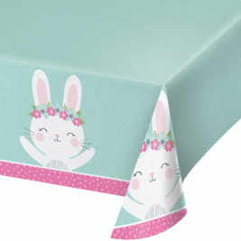 Birthday Bunny Table Cover (54" x 102")
