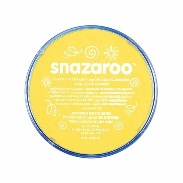 Snazaroo Classic Face Paint - Bright Yellow (18ml)