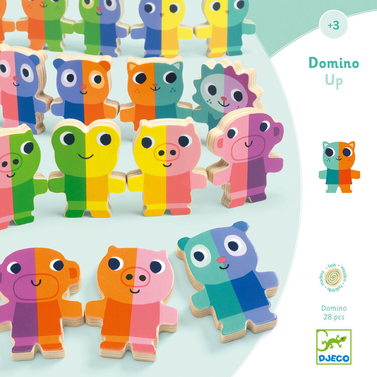 Djeco Wooden Education Game - Domino Up