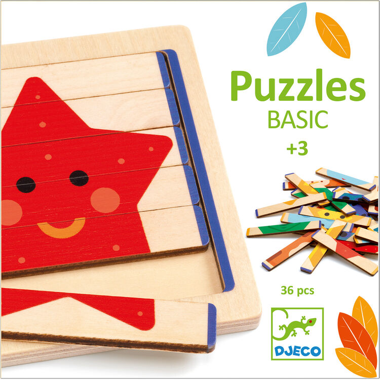 Djeco Puzzles Basic Wooden Game