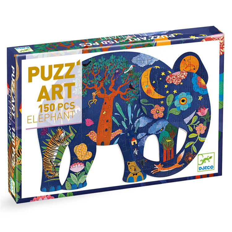 Djeco Puzzart 150 Piece Puzzle - Elephant