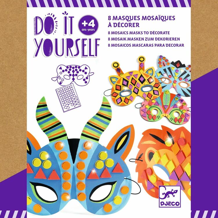Djeco Do It Yourself Kit - Animal Jungle Masks