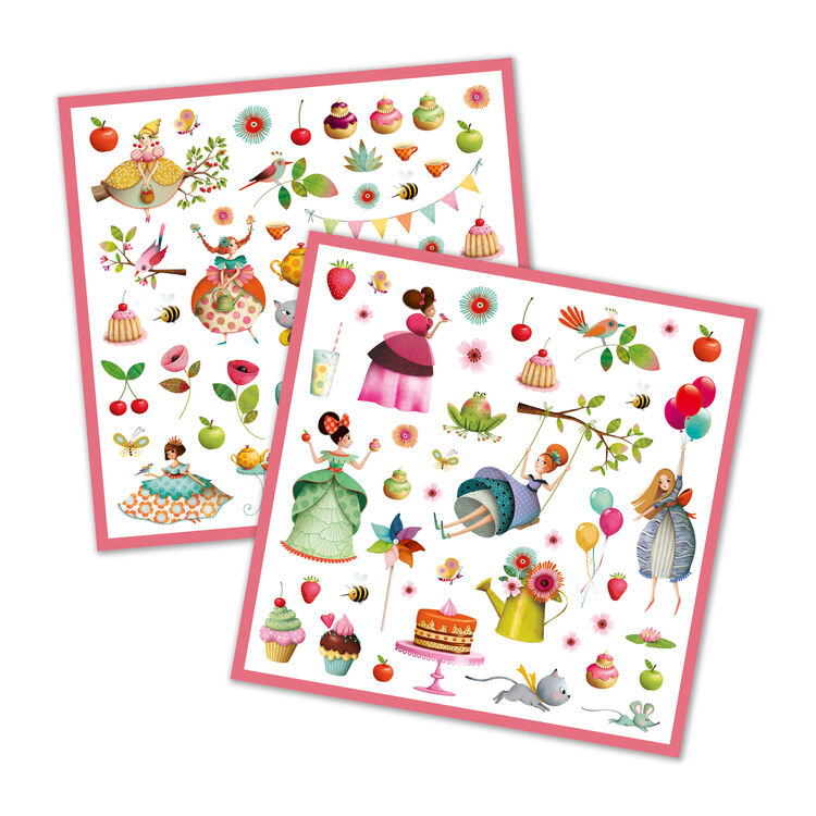 Djeco Sticker Collection - Princess Tea Party
