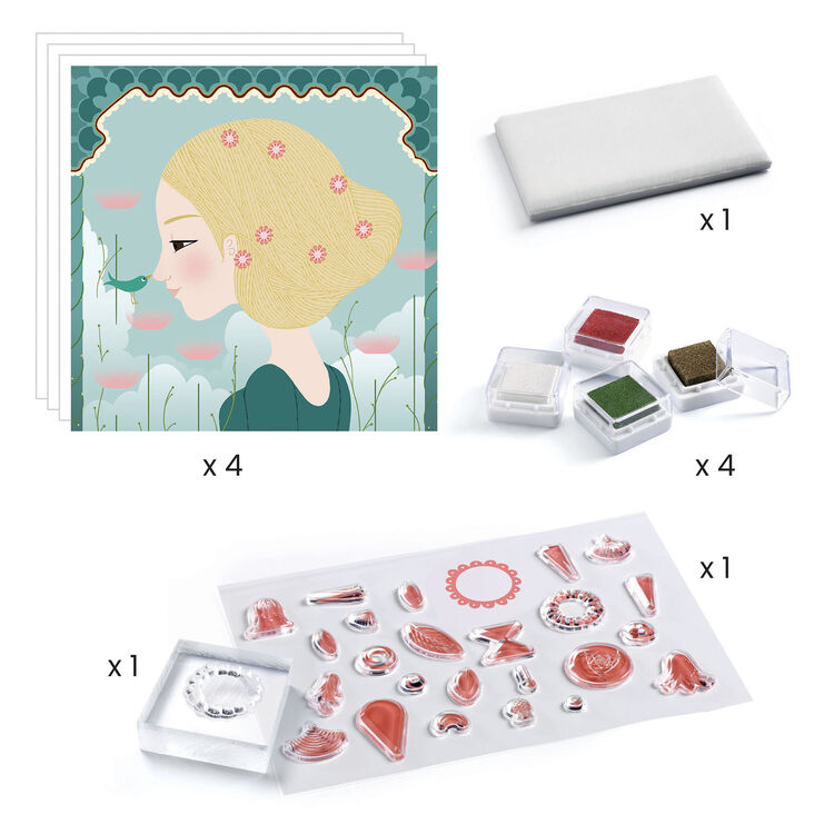 Djeco Stamp Set - Patterns & Decorations