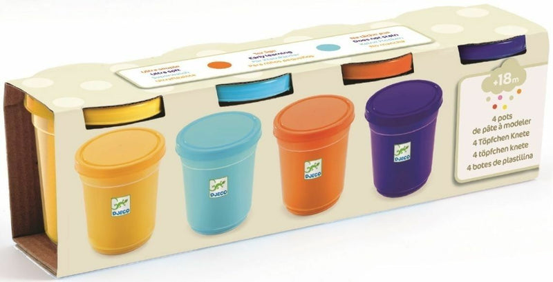 Djeco Play Dough In Nature Colours - 4 Pots