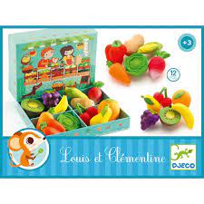 Djeco Louis and Clementine Fruit and Vegetable Role Play Set