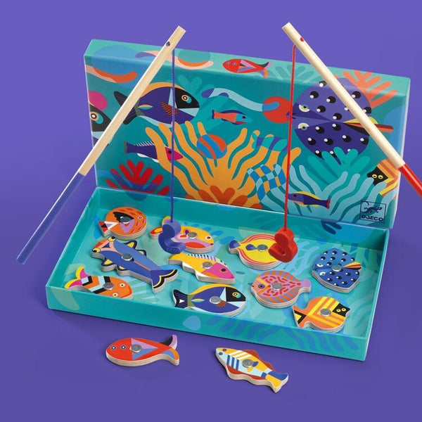 Djeco Colourful Magnetic Fishing Game