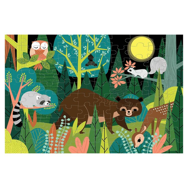 Mudpuppy Glow in the Dark Puzzle - In the Forest