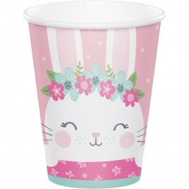 Birthday Bunny Paper Party Cups pk8