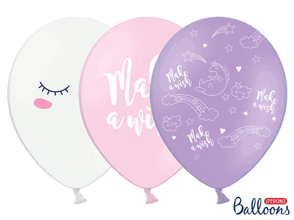 Pastel Unicorn Latex Balloons (Pack of 6)