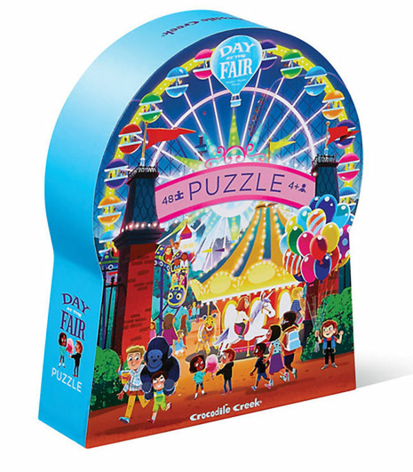 Crocodile Creek 48 Piece Silhouette Puzzle - Day at the Fair