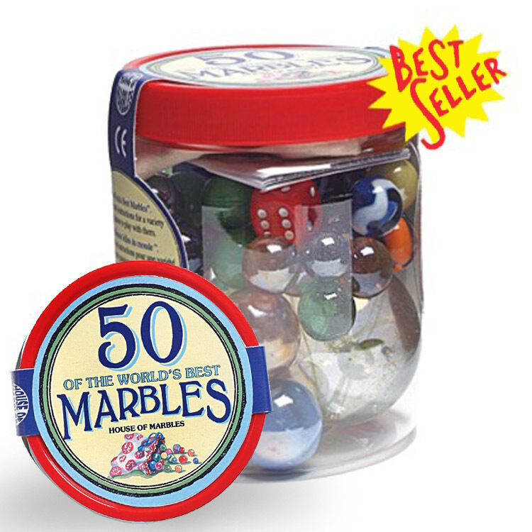 House of Marbles Tub of 50 Marbles