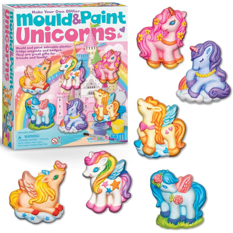 4M Mould & Paint Kit Glitter Unicorns