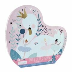 Floss & Rock 40 Piece Shaped Jigsaw - Enchanted Swan